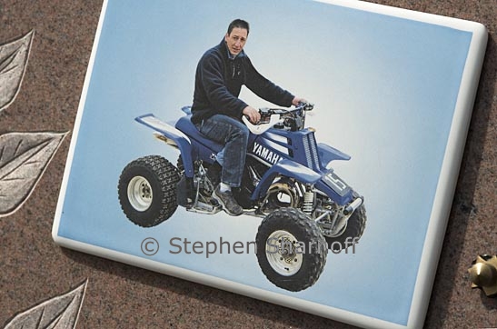 man on atv graphic